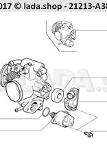 Original LADA 2123-1148010, Throttle valve housing