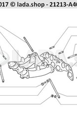 Original LADA 2123-1008081-01, Gasket manifold.exhaust