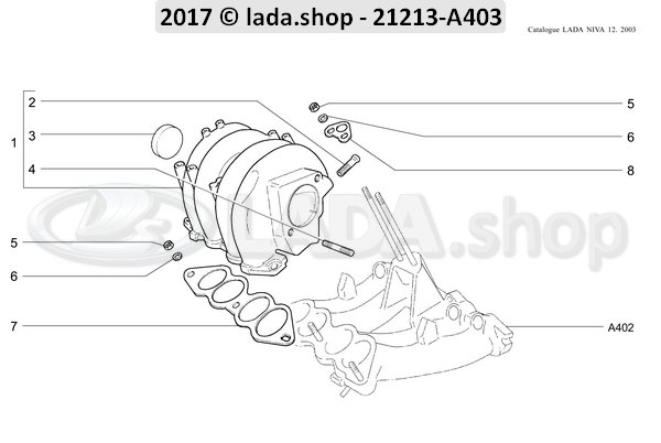 Original LADA 2123-1008055-01, Pakking. plegnum