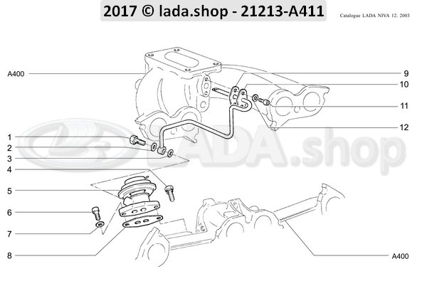 Original LADA 21213-1217046, Joint. bride