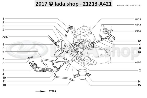 Original LADA 2107-1180020, Sensor