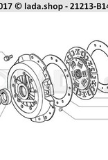 Original LADA 2121-1601000, Kit d’embrayage Cpl avec palier (kit de 3) Niva 1600