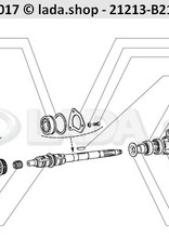 Original LADA 2101-1701043, Oil seal with spring