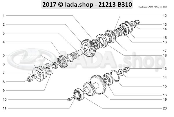 Original LADA 2121-1802103, Thrust ring