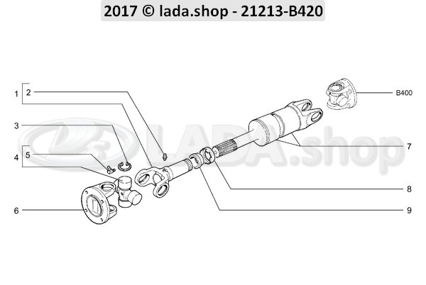 Original LADA 2101-2202115, Collar del retén