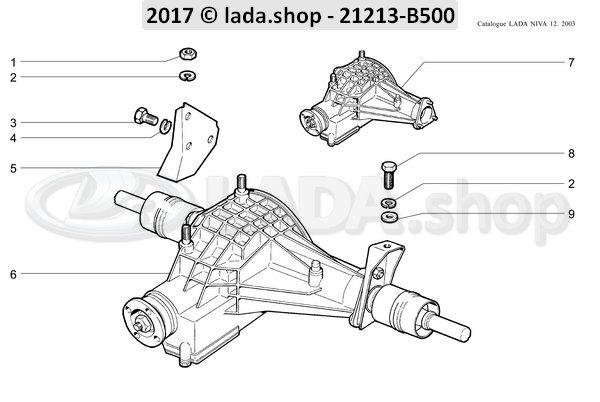 Original LADA 0000-1005540521, Schraube M12x1.25x35