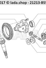 Original LADA 2101-2403060, Pinion shaft