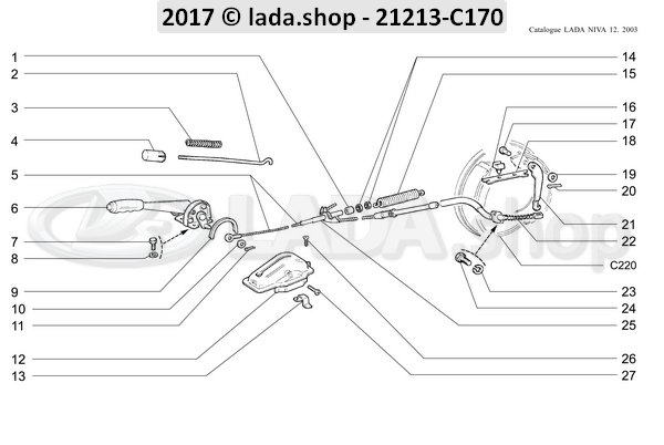 Original LADA 2101-3508078, Return spring