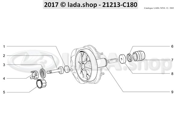 Original LADA 2103-3510074, Tige de tampon
