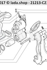 Original LADA 2121-3501170-86, Kit De Reparacao De Pastilhas De Freio Lada Niva