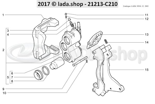 Original LADA 2121-3501170-86, Kit De Reparacao De Pastilhas De Freio Lada Niva