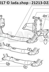 Original LADA 0000-1001307021, Schraube M10x1.25x40