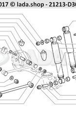 Original LADA 0000-1006105011, Zelfborgende moer M12x1.25