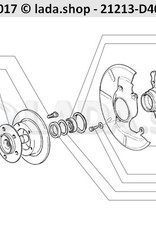 Original LADA 2121-3103065-10, Radabdeckung hub