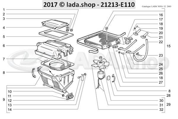 Original LADA 2105-8101081, Weerstand. ventilator