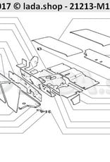 Original LADA 2121-5002038, Floor insulation. front RH