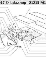 Original LADA 2121-5002043-10, Insulation. floor tunnel