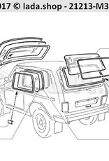 Original LADA 2101-5206066, Revestimiento de goma de contorno