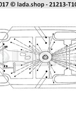 Original LADA 2101-5002090, Cover side panel