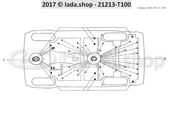 Original LADA 2101-5002090, Stopfen