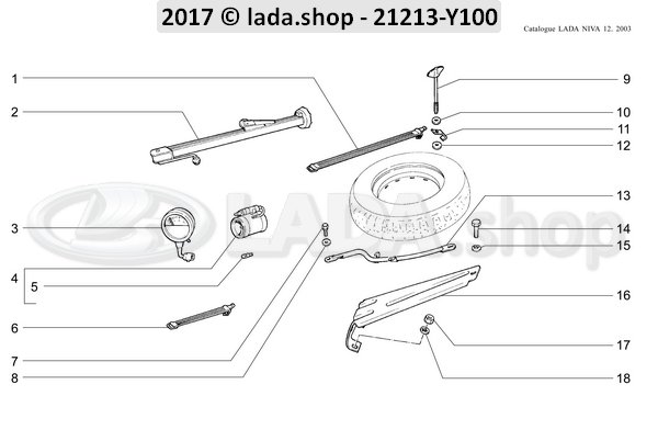 Original LADA 2102-3105064, Aro