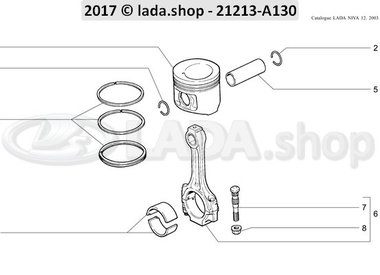 N3 Bielles et pistons 1700