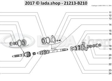 N3 Gearbox input and output shafts