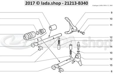 N3 Mecanismo de mando de la caja de transferencia