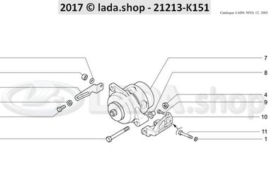 N3 Alternador con accesorios TBI-MPFI