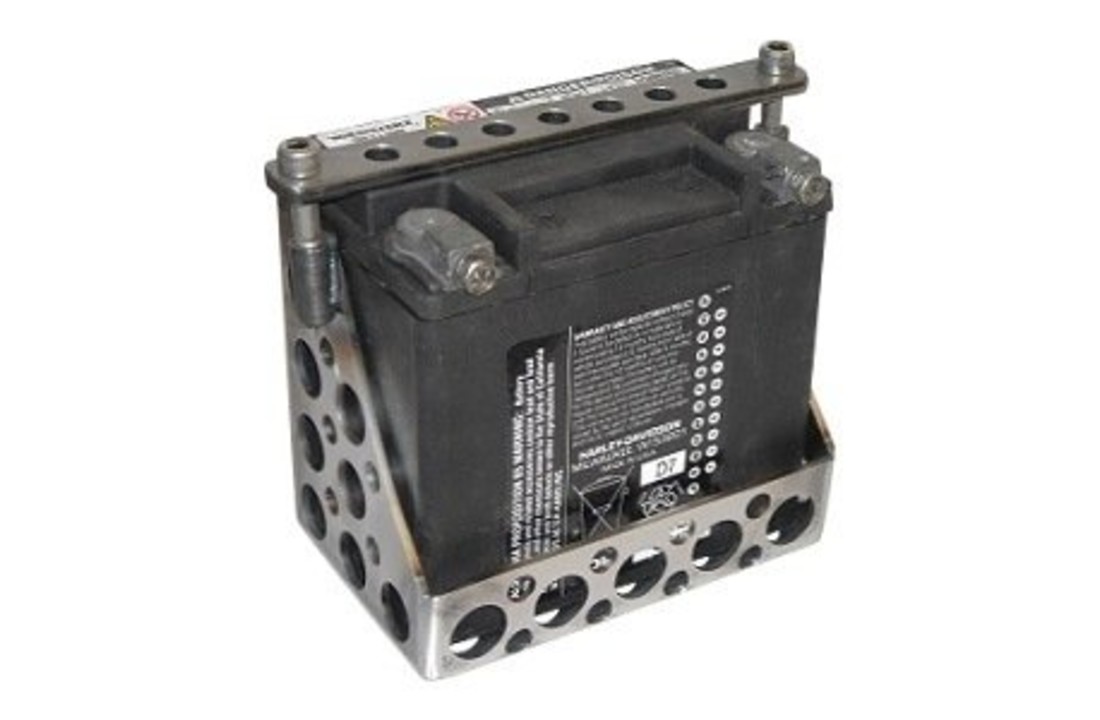 Accubak voor custom motor met Speedholes - Staal