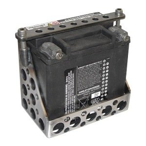 Accubak voor custom motor met Speedholes - Staal