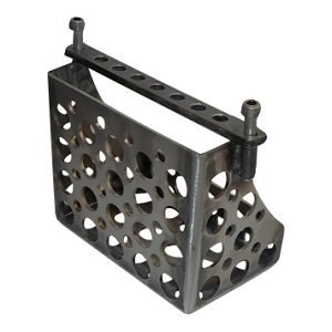 Accubak voor custom motor met Speedholes - Staal