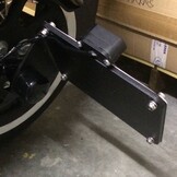 Side Mount License Plate Holder for Motorcycle with LED License Plate light