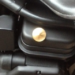 Öl Tankdeckel - für Harley Davidson - Messing - Kein Ölmessstab