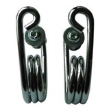 Motorrad Sitz-Federn Hairpin Chrom 2 Zoll mit Befestigungsset