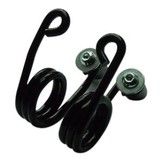 Motorrad Sitz-Federn Hairpin Schwarz 3 Zoll mit Befestigungsset