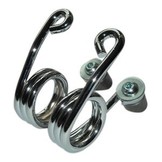 Motorrad Sitz-Federn Hairpin Chrom 3 Zoll mit Befestigungsset
