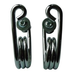 Haarspeld Motor Zadel Veren Chroom 3 inch met Bevestigingskit