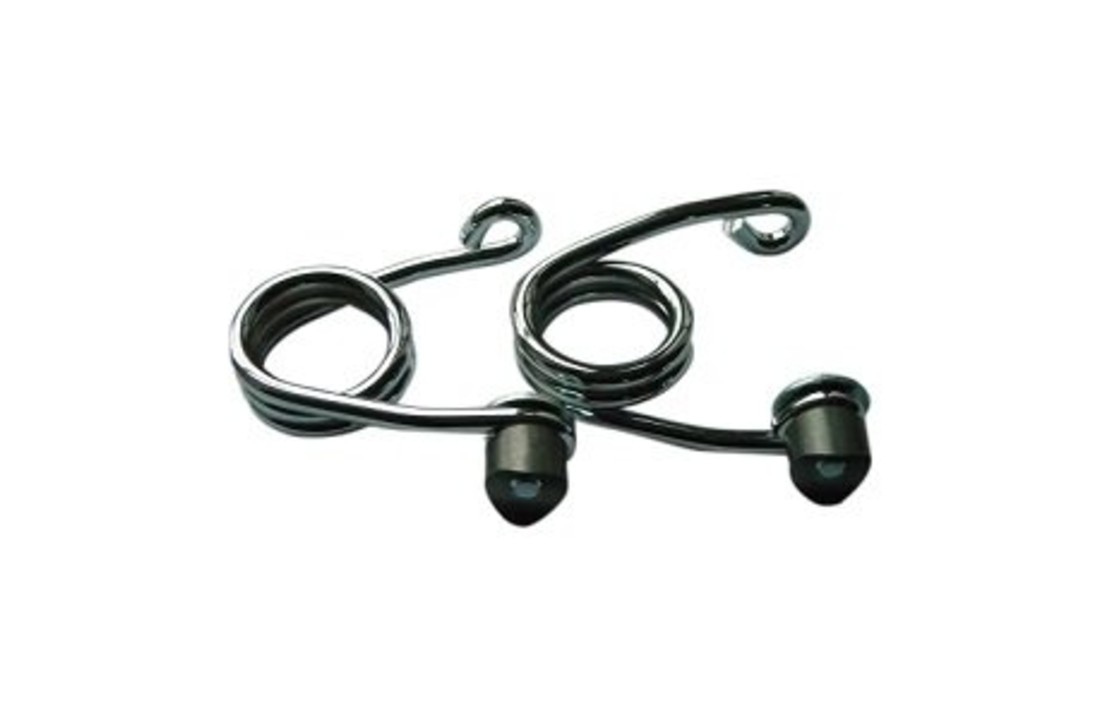 Haarspeld Motor Zadel Veren Chroom 3 inch met Bevestigingskit