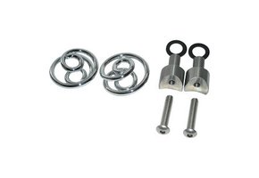 Sattelfedern Chrom 1" mit Montagesatz