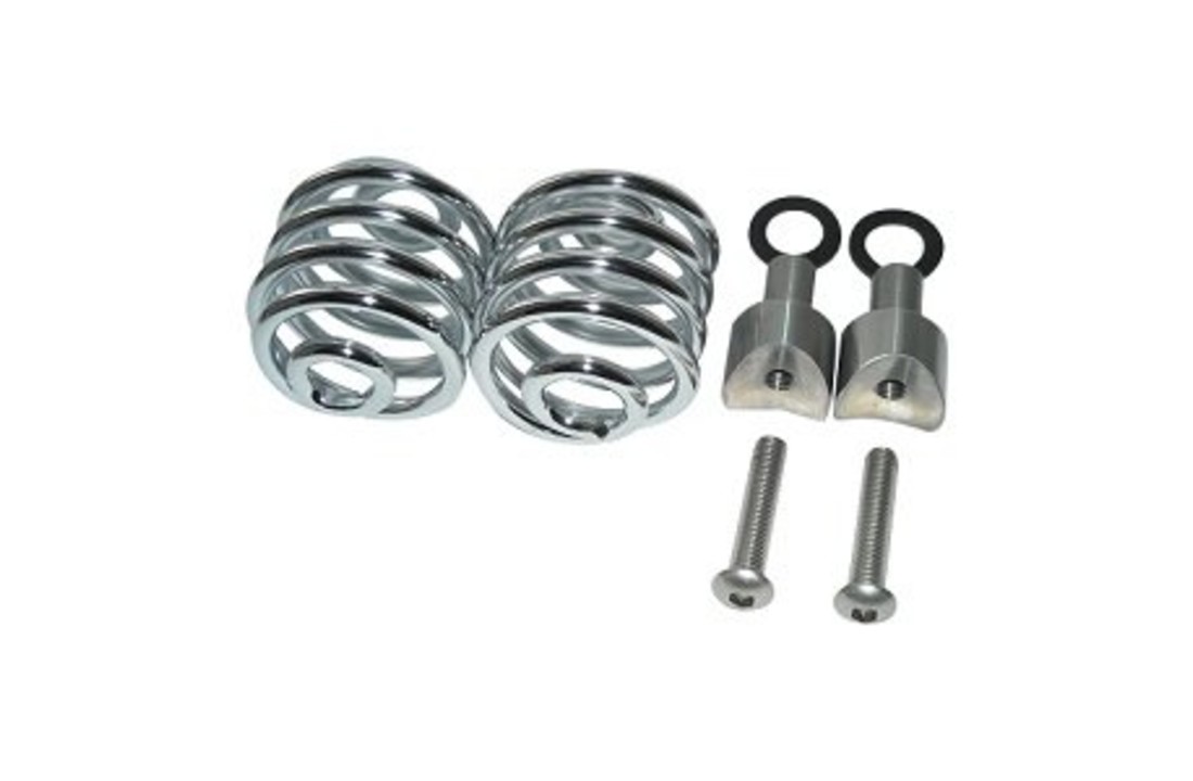 Motorcycle Saddle Springs chrome 2" with mounting set