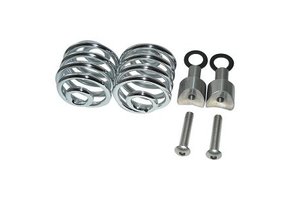 Saddle Springs Chrome 2" with Mounting Kit