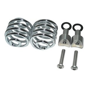 Motorcycle Saddle Springs chrome 2" with mounting set