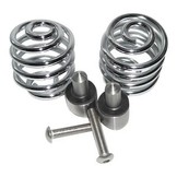 Motor Zadel Veren chroom 2" met montage set