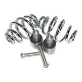 Motorcycle Seat Springs chrome 3" with mounting set