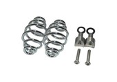 Motorrad Sitz-Federn chrom 4 Zoll mit Befestigungsset