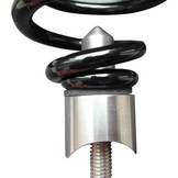 Motorcycle Saddle Springs Black 3" with mounting kit
