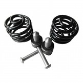 Motor Seat Springs Black 2" with mounting set