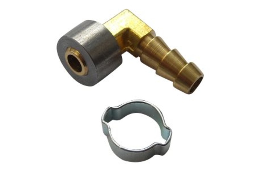 Olieleiding set - 1/8 NPT - 90° - Messing