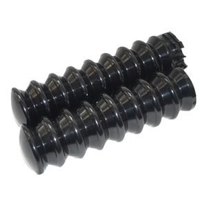 Handvatten 1" (25,4mm) voor Harley Davidson - Retro Design - Zwart